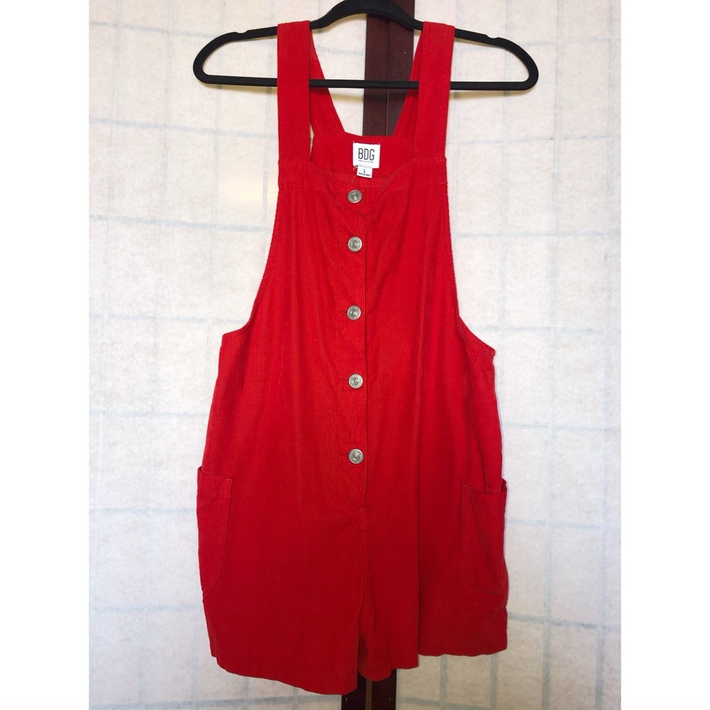 Red overalls